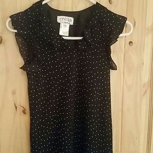 Black with white pokadot Dress